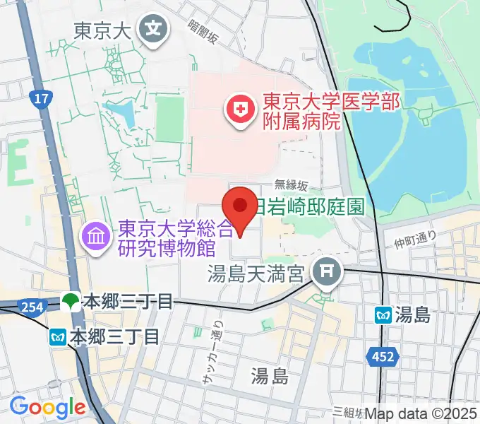 文京区青少年プラザb-labの地図