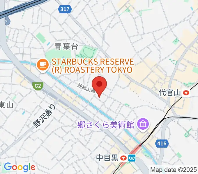 中目黒キンケロ・シアターの地図