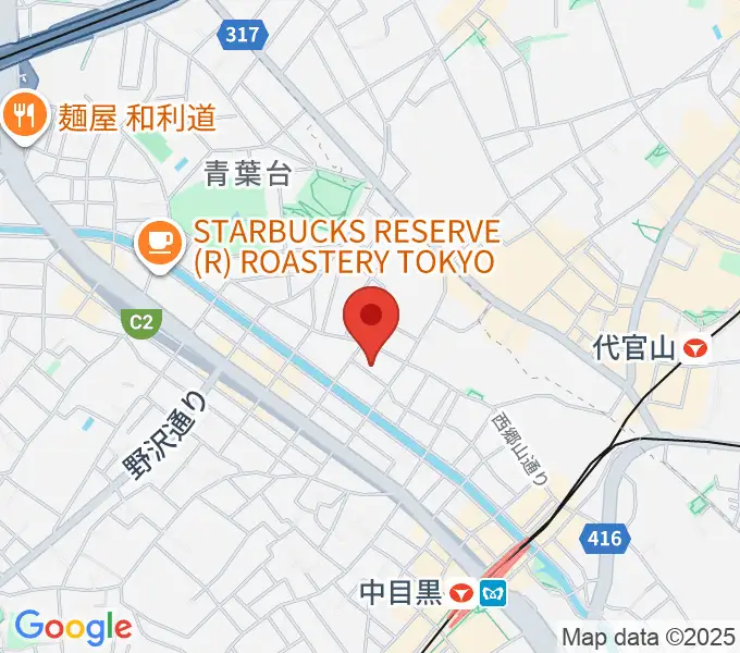 中目黒キンケロ・シアターの地図