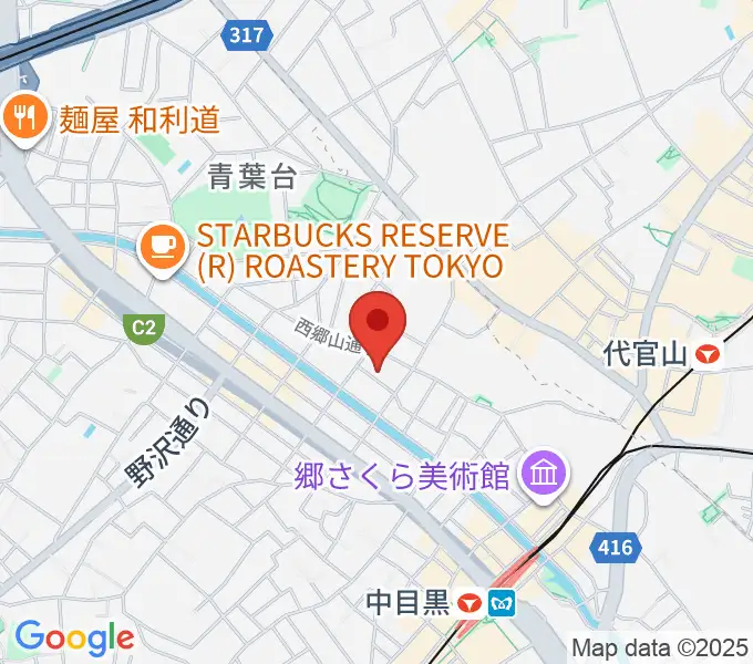 中目黒キンケロ・シアターの地図