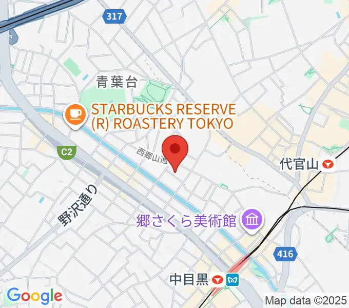 中目黒キンケロ・シアターの地図