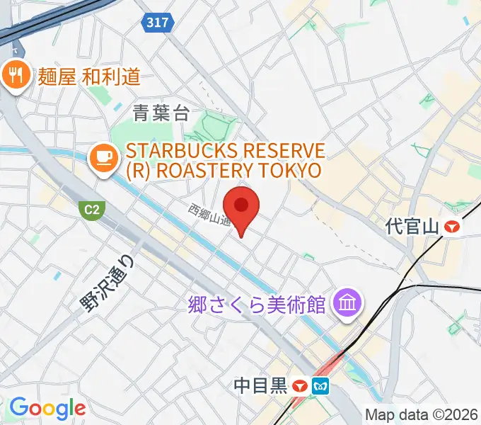 中目黒キンケロ・シアターの地図