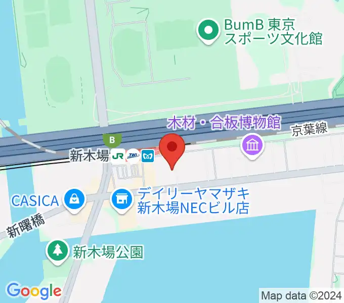 新木場1stRINGの地図