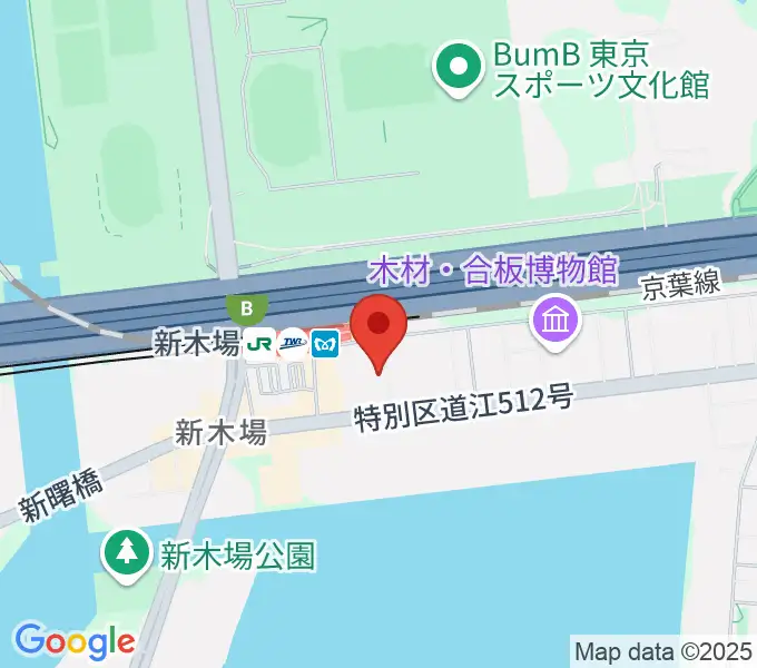 新木場1stRINGの地図