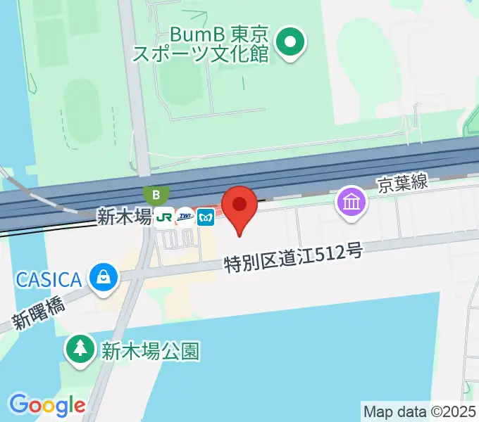 新木場1stRINGの地図
