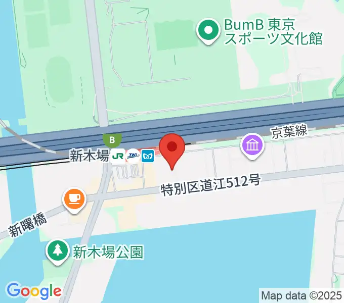 新木場1stRINGの地図