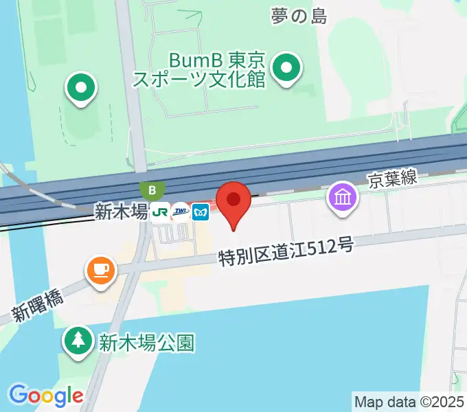 新木場1stRINGの地図
