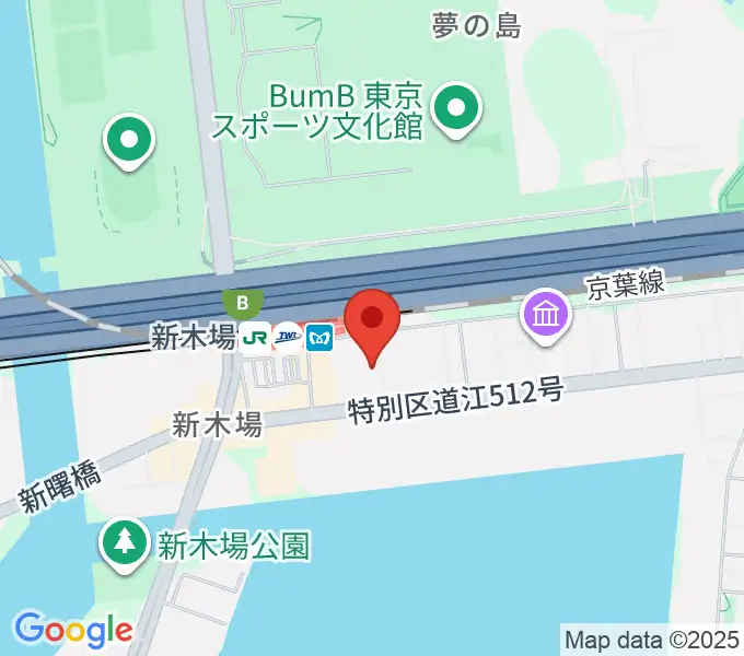 新木場1stRINGの地図