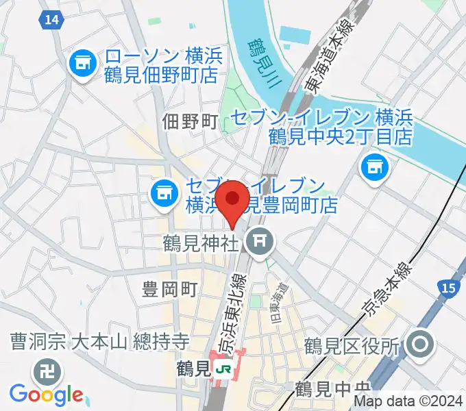 鶴見GIGSの地図