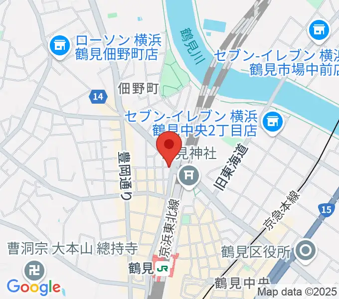 鶴見GIGSの地図