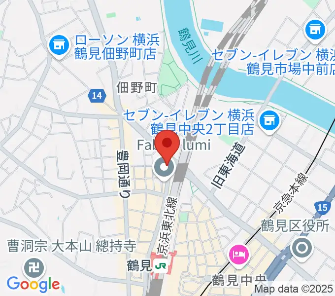 鶴見GIGSの地図