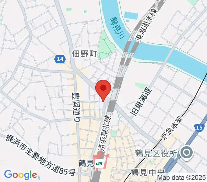 鶴見GIGSの地図