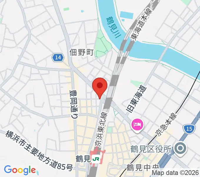 鶴見GIGSの地図