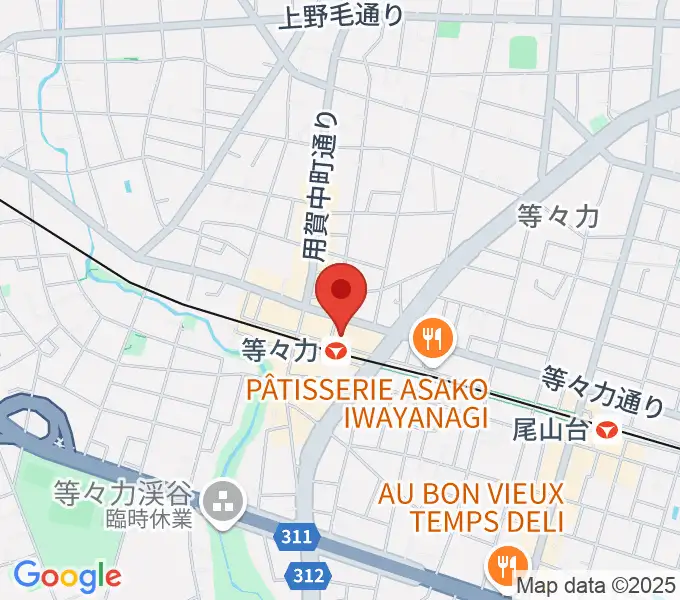 玉川せせらぎホール（玉川区民会館）の地図