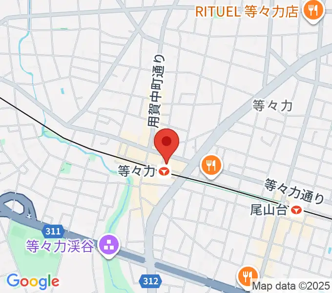 玉川せせらぎホール（玉川区民会館）の地図