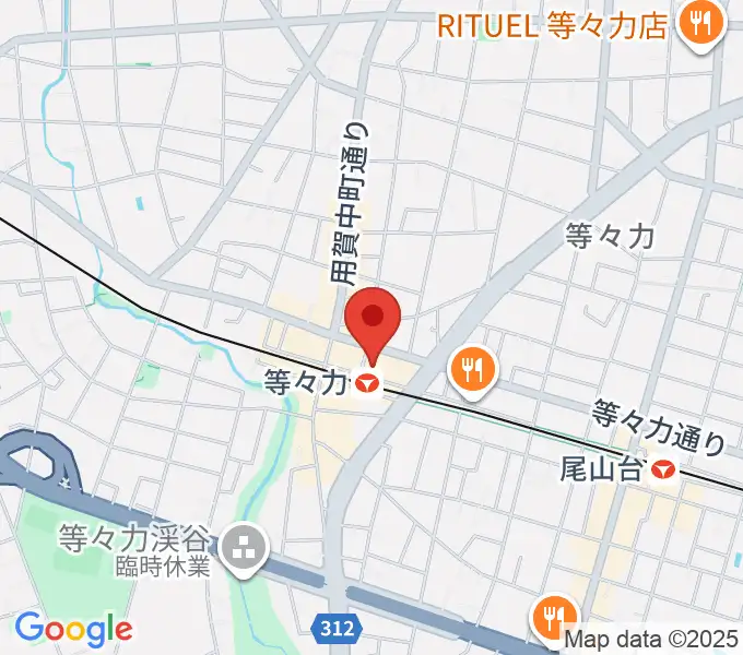 玉川せせらぎホール（玉川区民会館）の地図