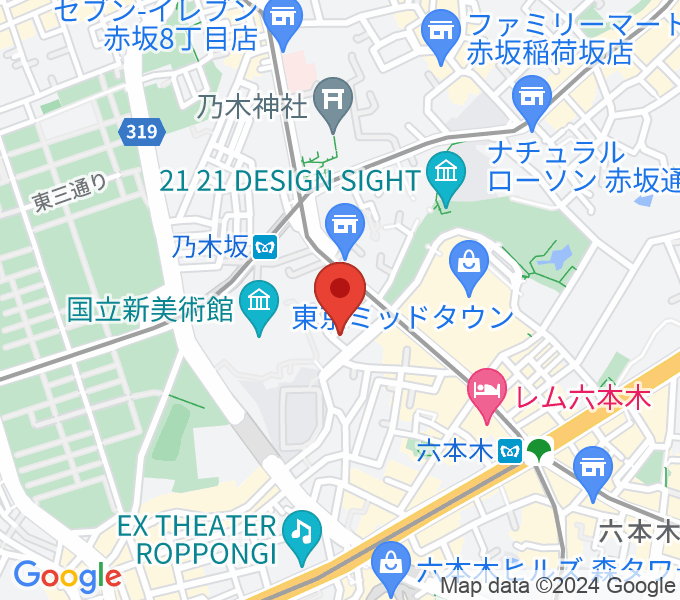 キーストンクラブ東京の場所