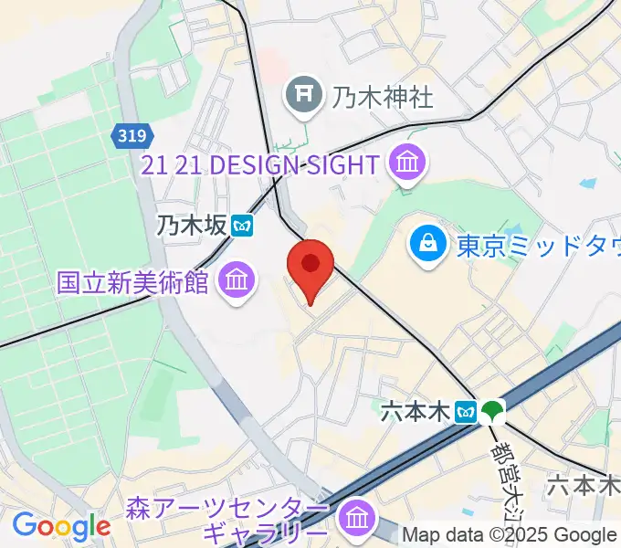 キーストンクラブ東京の地図