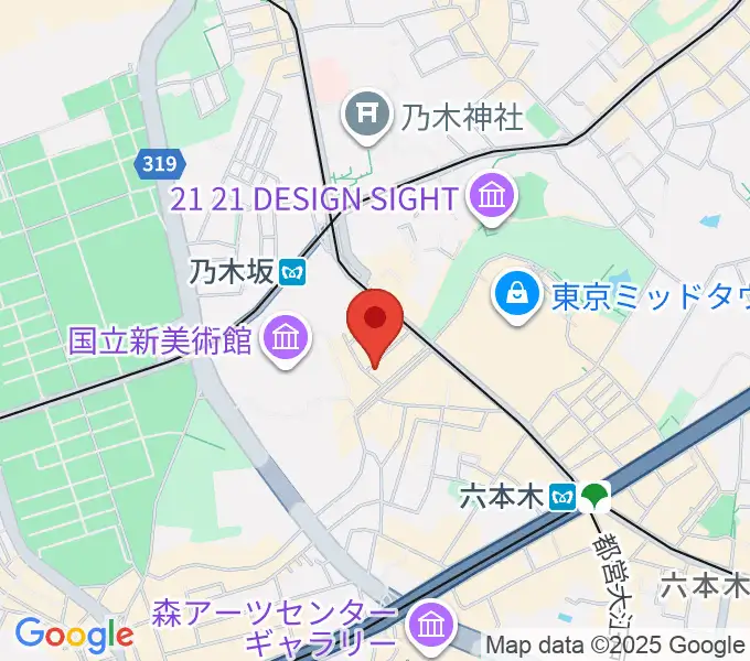キーストンクラブ東京の地図