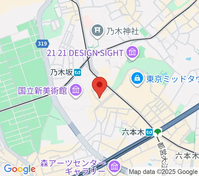 キーストンクラブ東京の地図