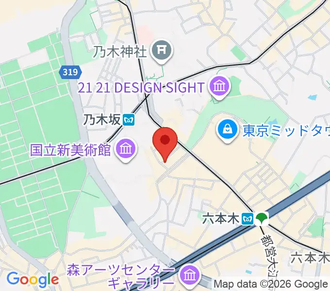 キーストンクラブ東京の地図