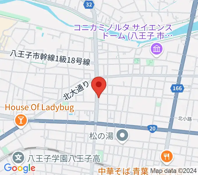 宮崎楽器の地図