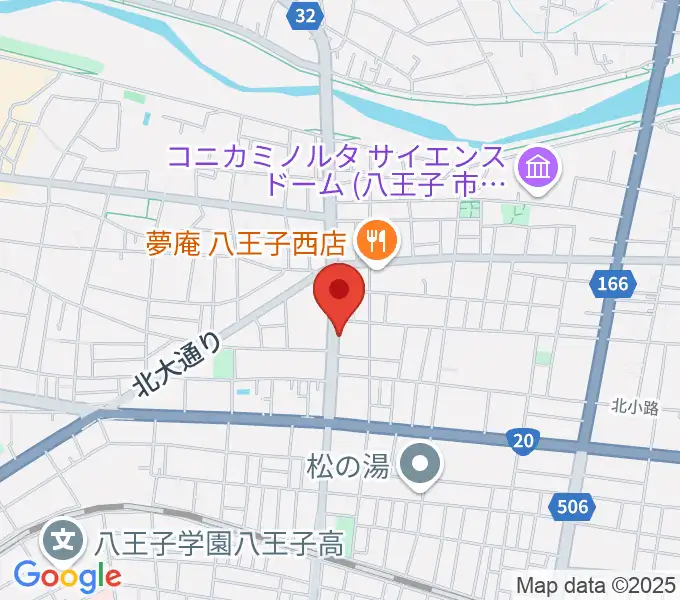 宮崎楽器の地図