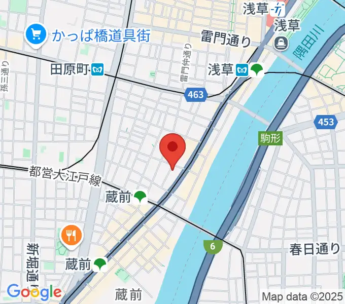 浅草Gold Soundsの地図