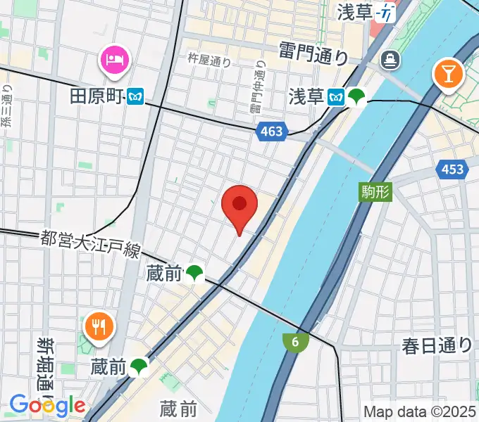 浅草Gold Soundsの地図