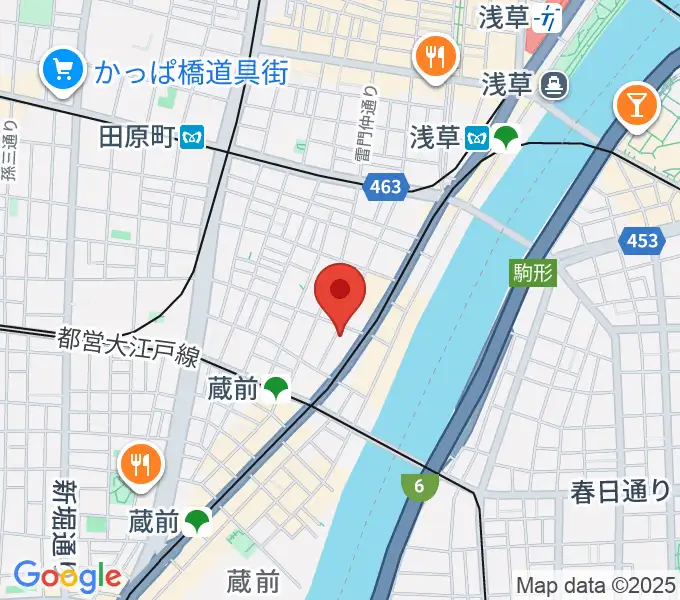 浅草Gold Soundsの地図