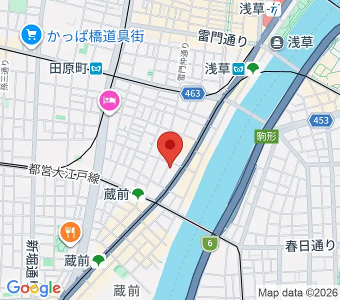 浅草Gold Soundsの地図