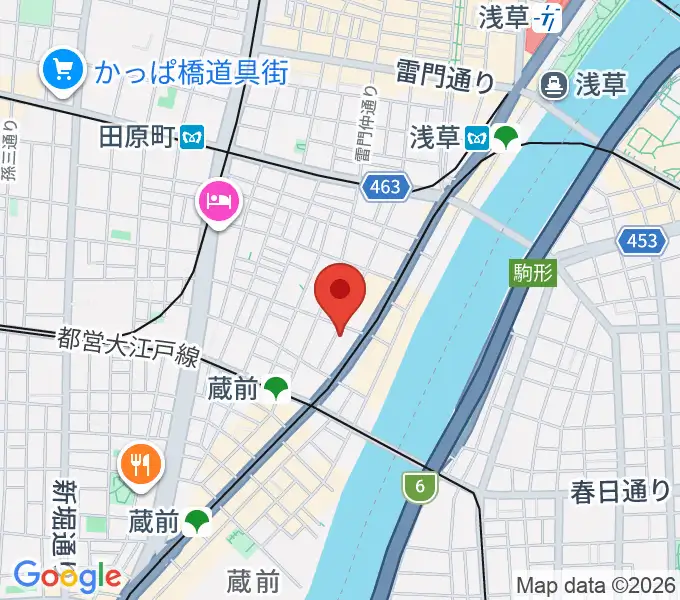 浅草Gold Soundsの地図