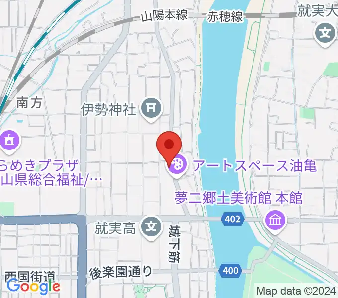 岡山Live Stage Arkの地図