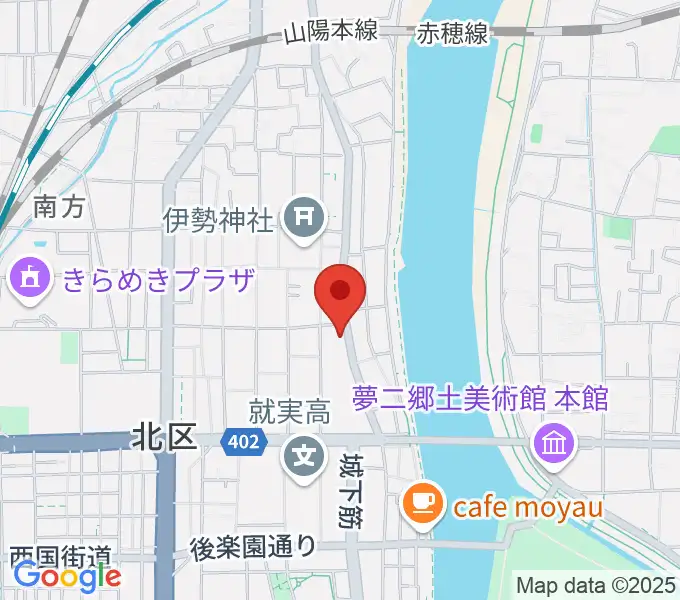 岡山Live Stage Arkの地図