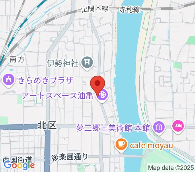 岡山Live Stage Arkの地図