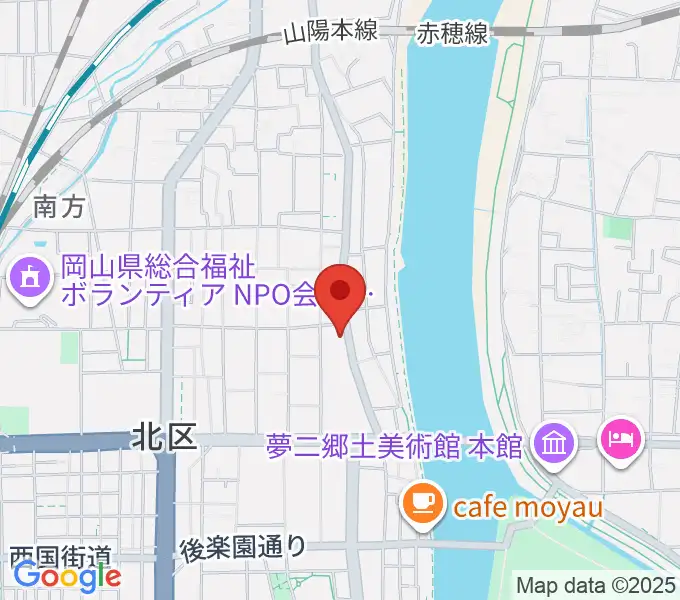 岡山Live Stage Arkの地図