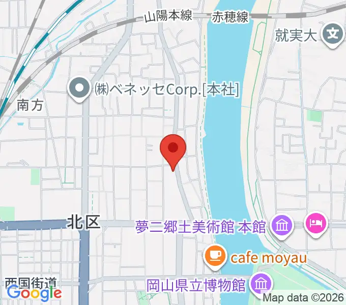 岡山Live Stage Arkの地図