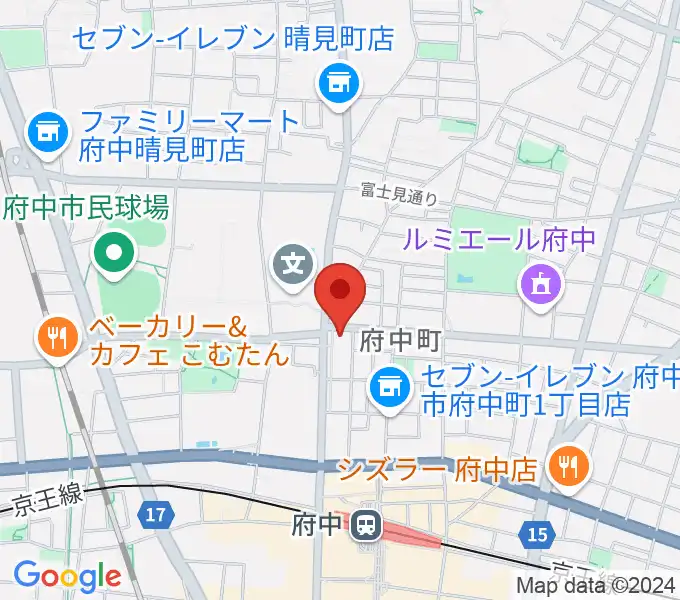 サウンドスタジオエイト府中の地図