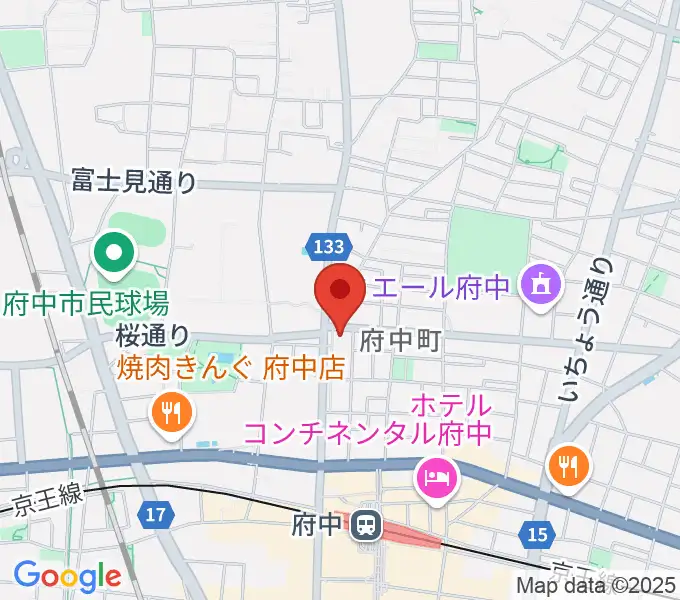 サウンドスタジオエイト府中の地図