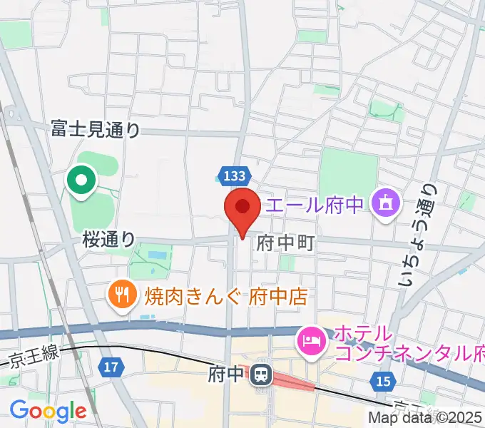サウンドスタジオエイト府中の地図