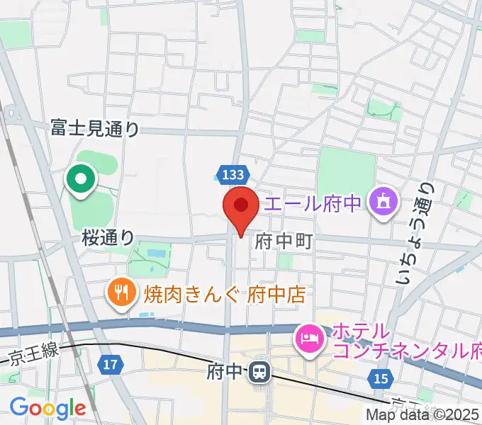 サウンドスタジオエイト府中の地図