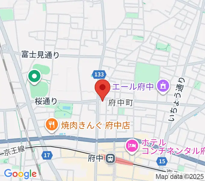 サウンドスタジオエイト府中の地図