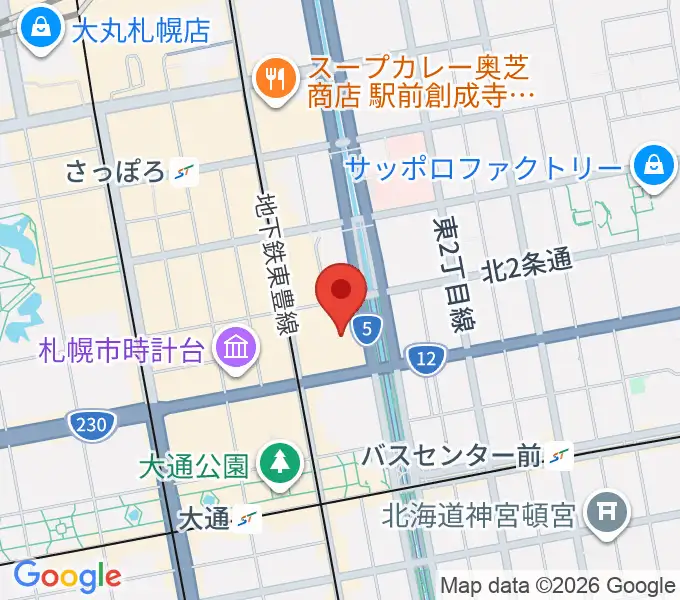 札幌文化芸術劇場 hitaruの地図