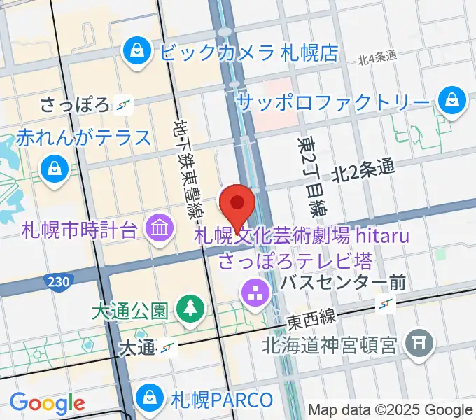札幌文化芸術交流センターSCARTSの地図