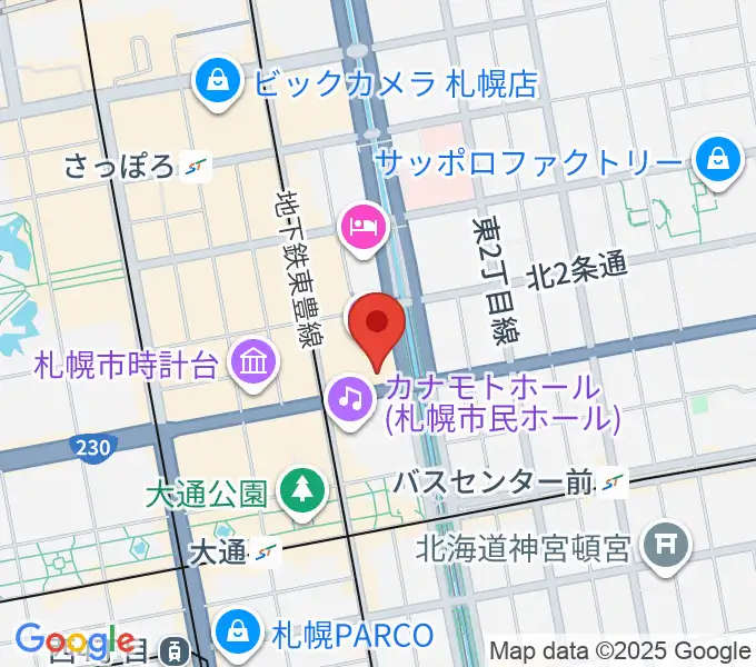 札幌文化芸術交流センターSCARTSの地図