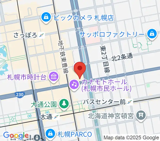 札幌文化芸術交流センターSCARTSの地図