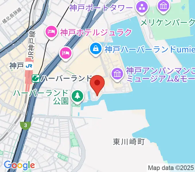 神戸煉瓦倉庫 K-waveの地図