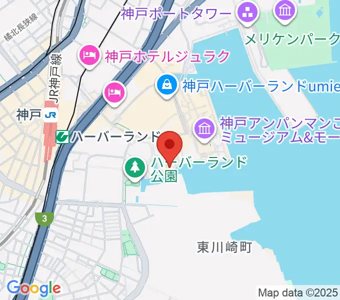 神戸煉瓦倉庫 K-waveの地図