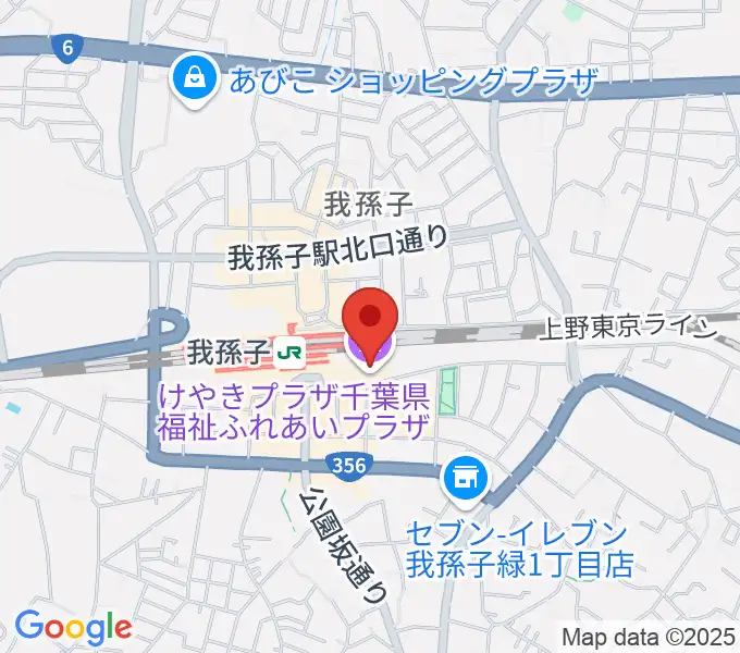 千葉県福祉ふれあいプラザの地図