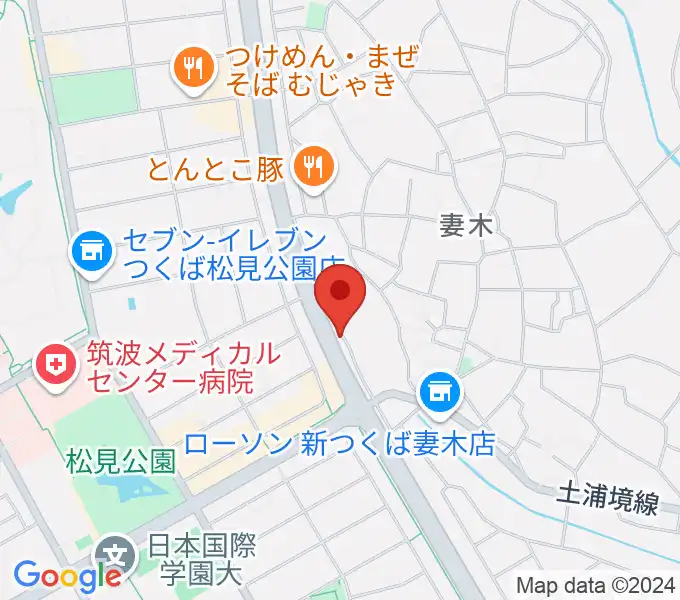 ホソダ興産グランドピアノ練習室の地図